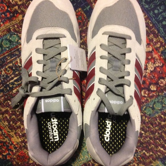 Adidas Men's Run 80s Gray & Reddish Low Sneakers -11.5M - New in Box - Picture 7 of 11